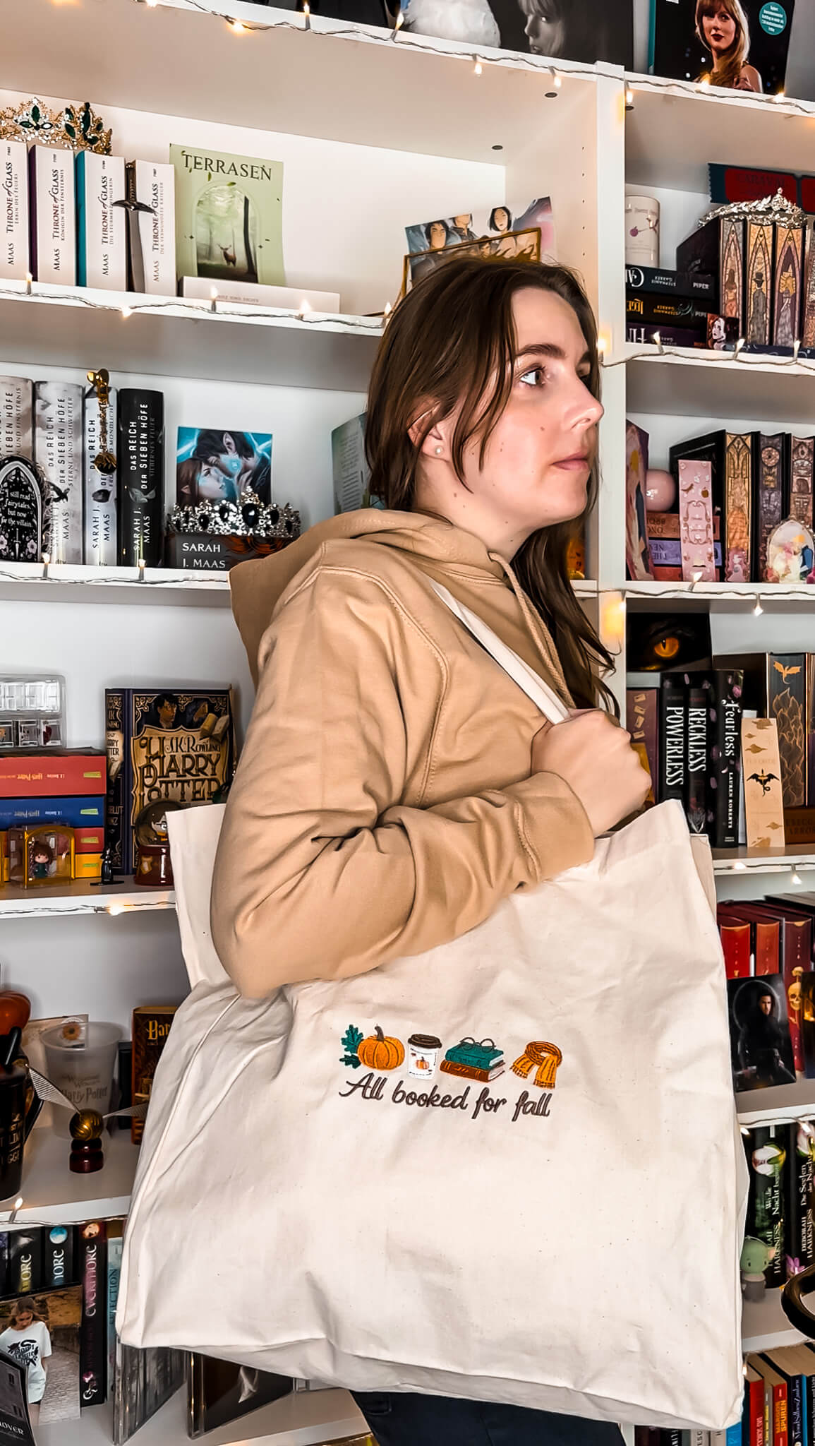 All booked for Fall Shopper Baumwolltasche