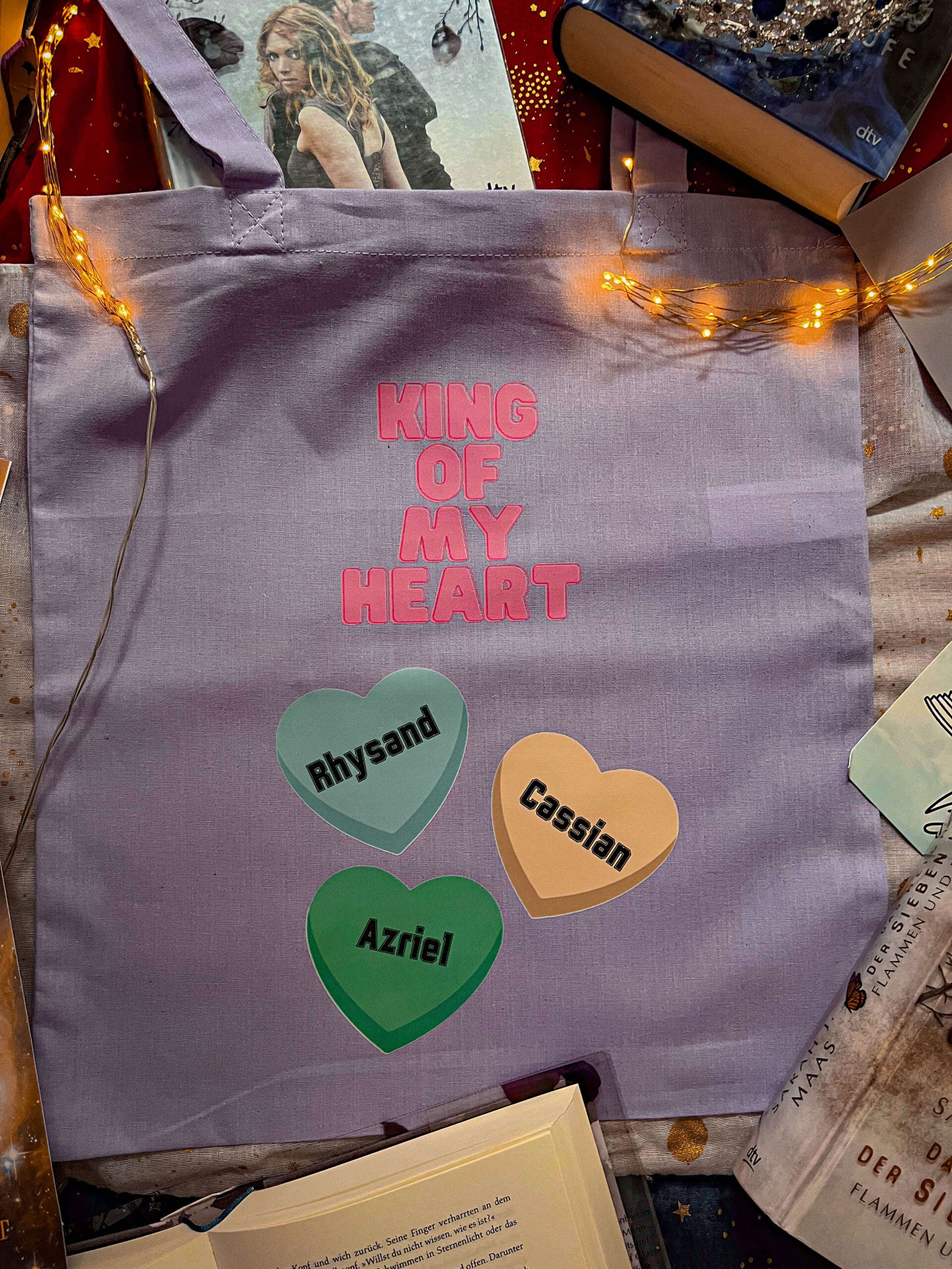 King of my Hearts Baumwolltasche Austellungsstück