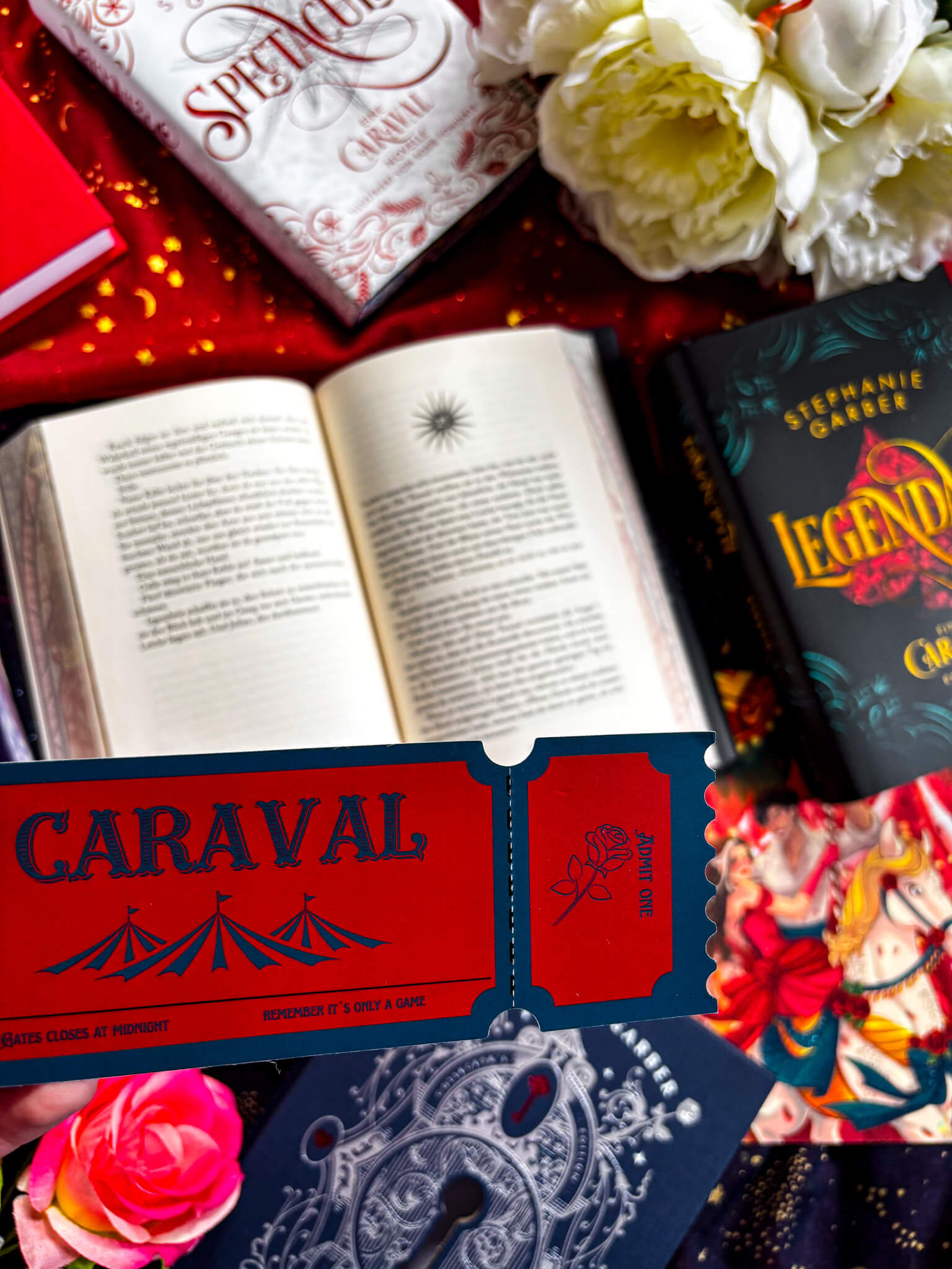 Admit one Caraval Ticket Lesezeichen - Readers and Dreamers Shop