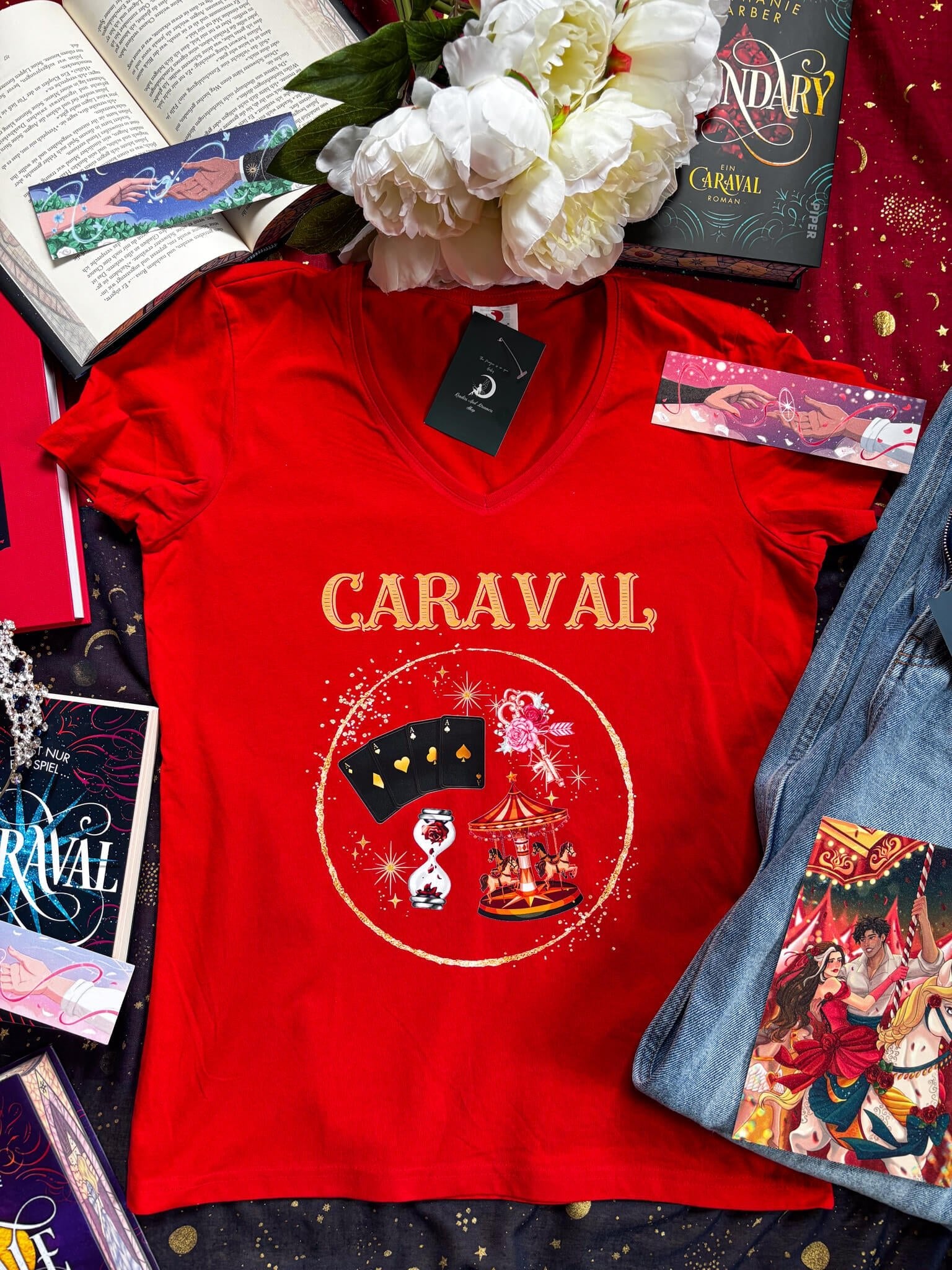 Caraval V - Neck Shirt - Readers and Dreamers Shop