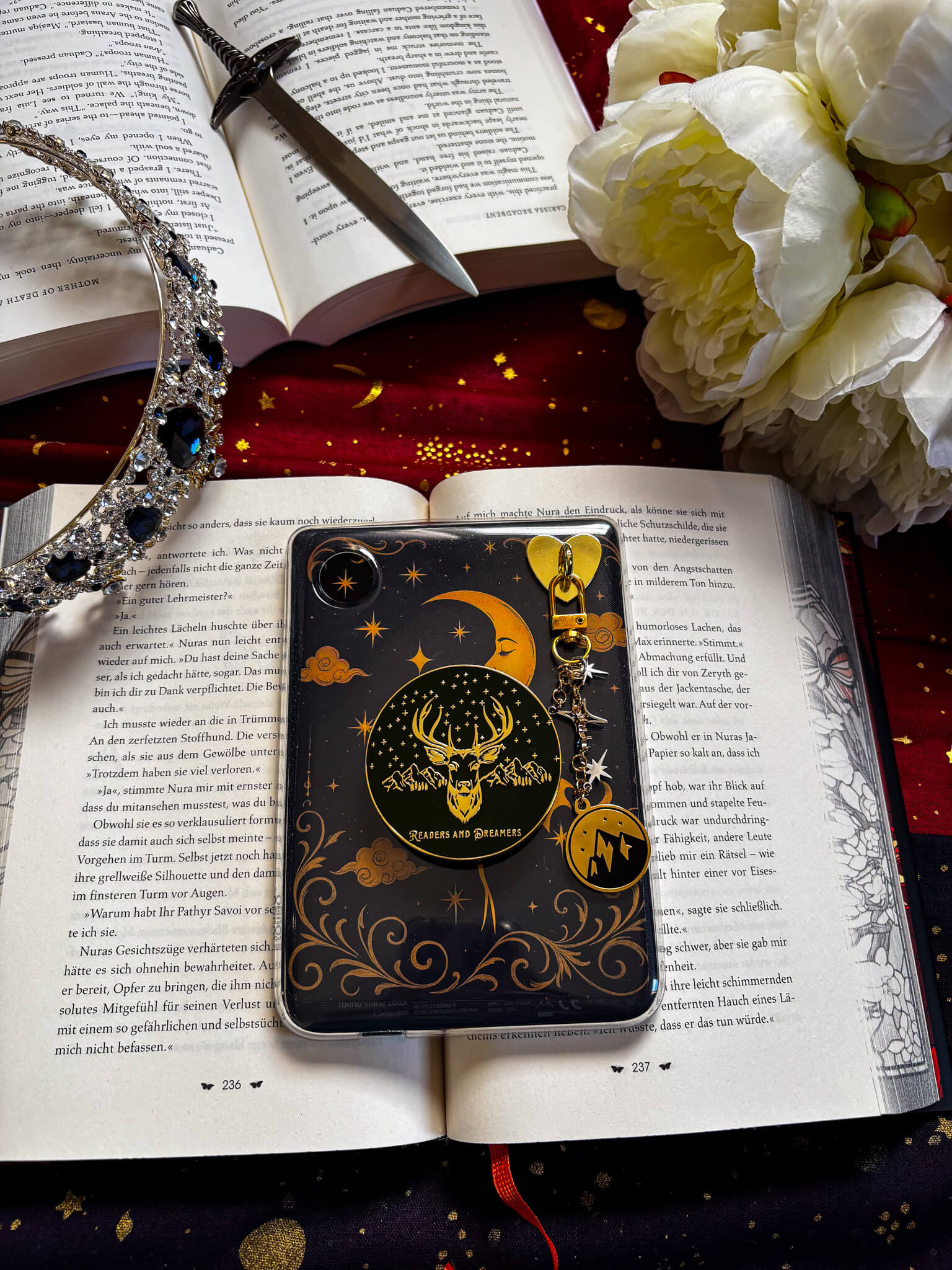 Celestial Night - A6 Artprint / E - Reader Einleger - Readers and Dreamers Shop