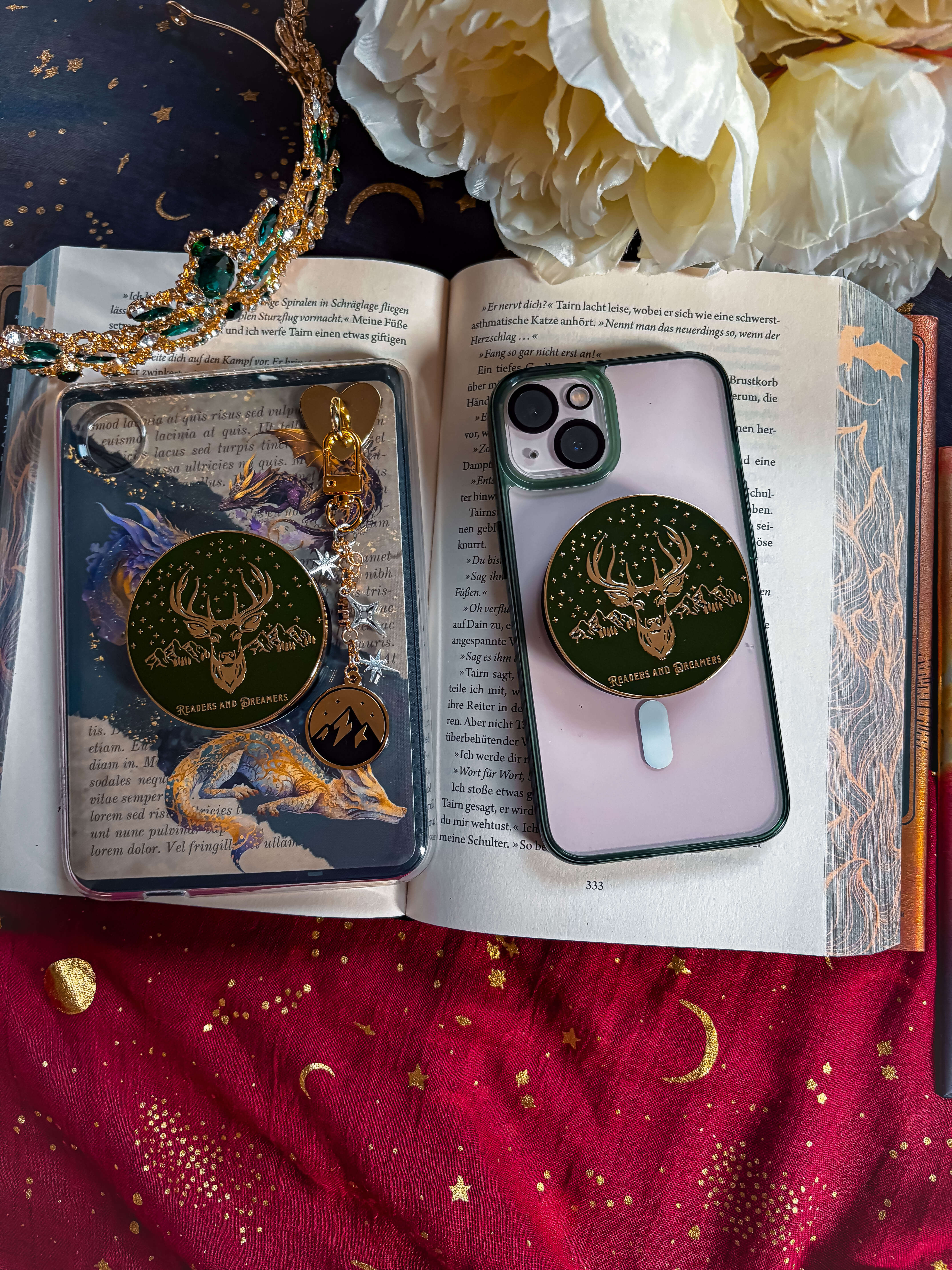 Charmkette Phone/eReader Sternennacht - Readers and Dreamers Shop