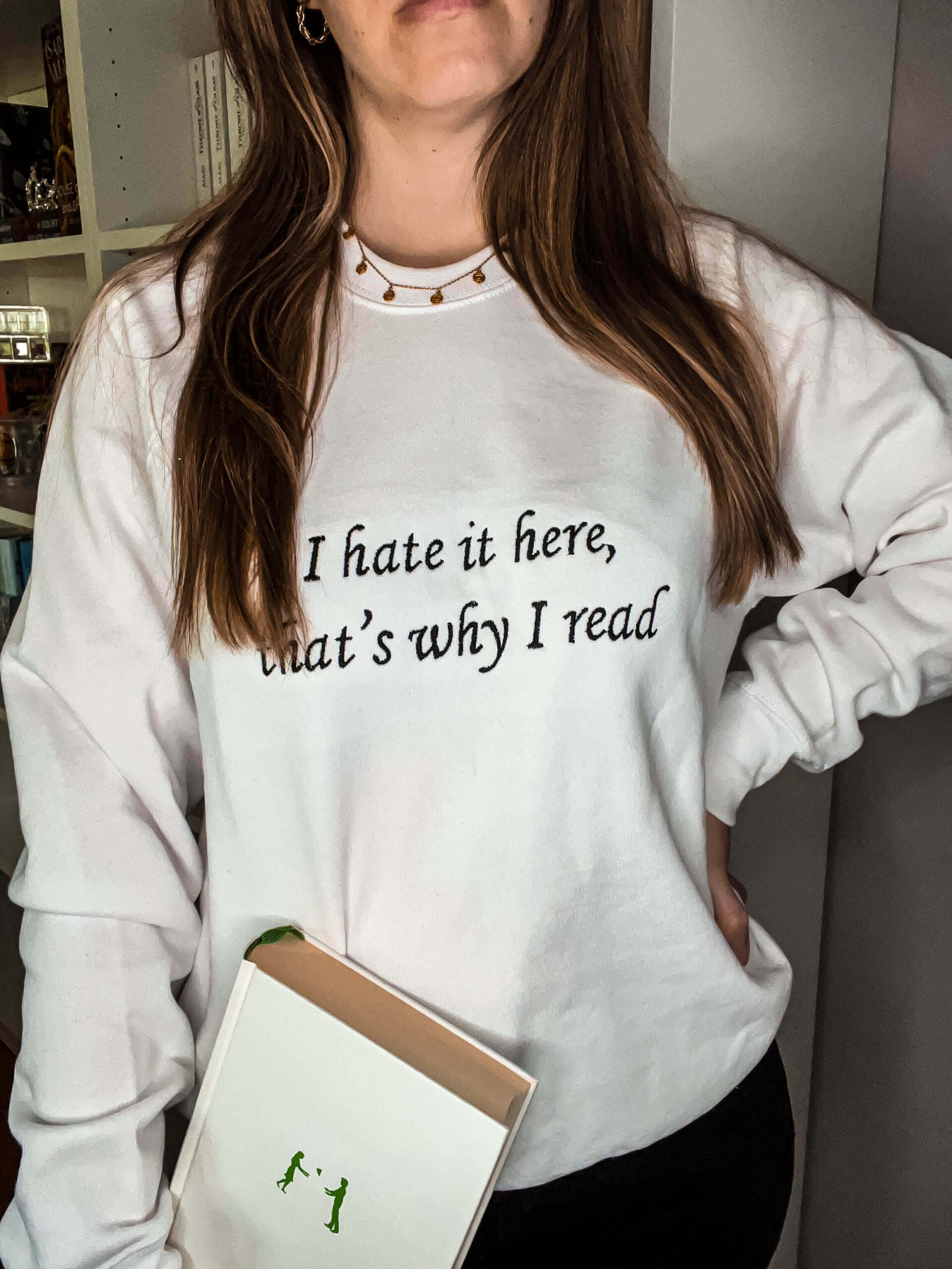Hate it here thats why I read!