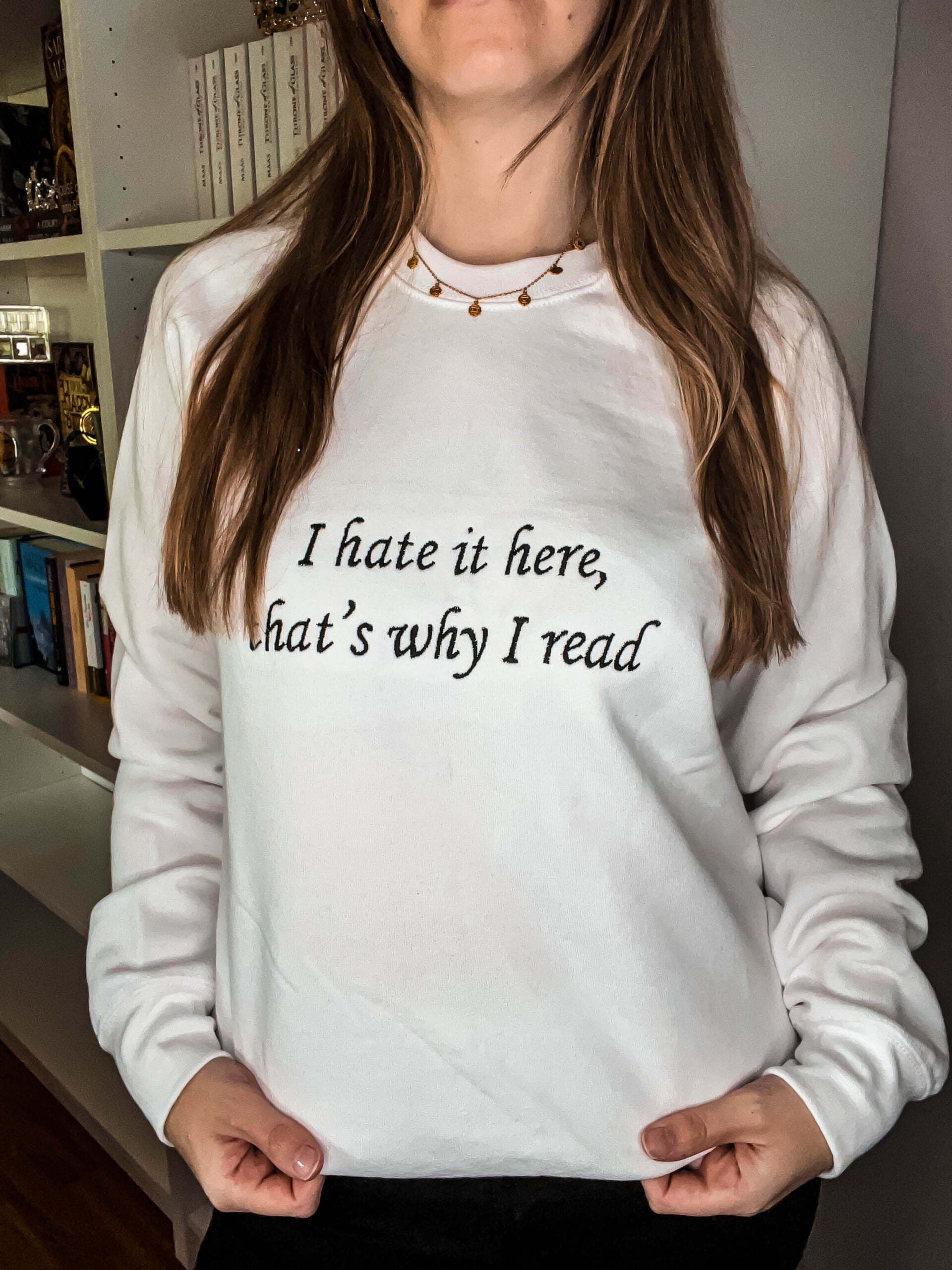 Hate it here thats why I read!