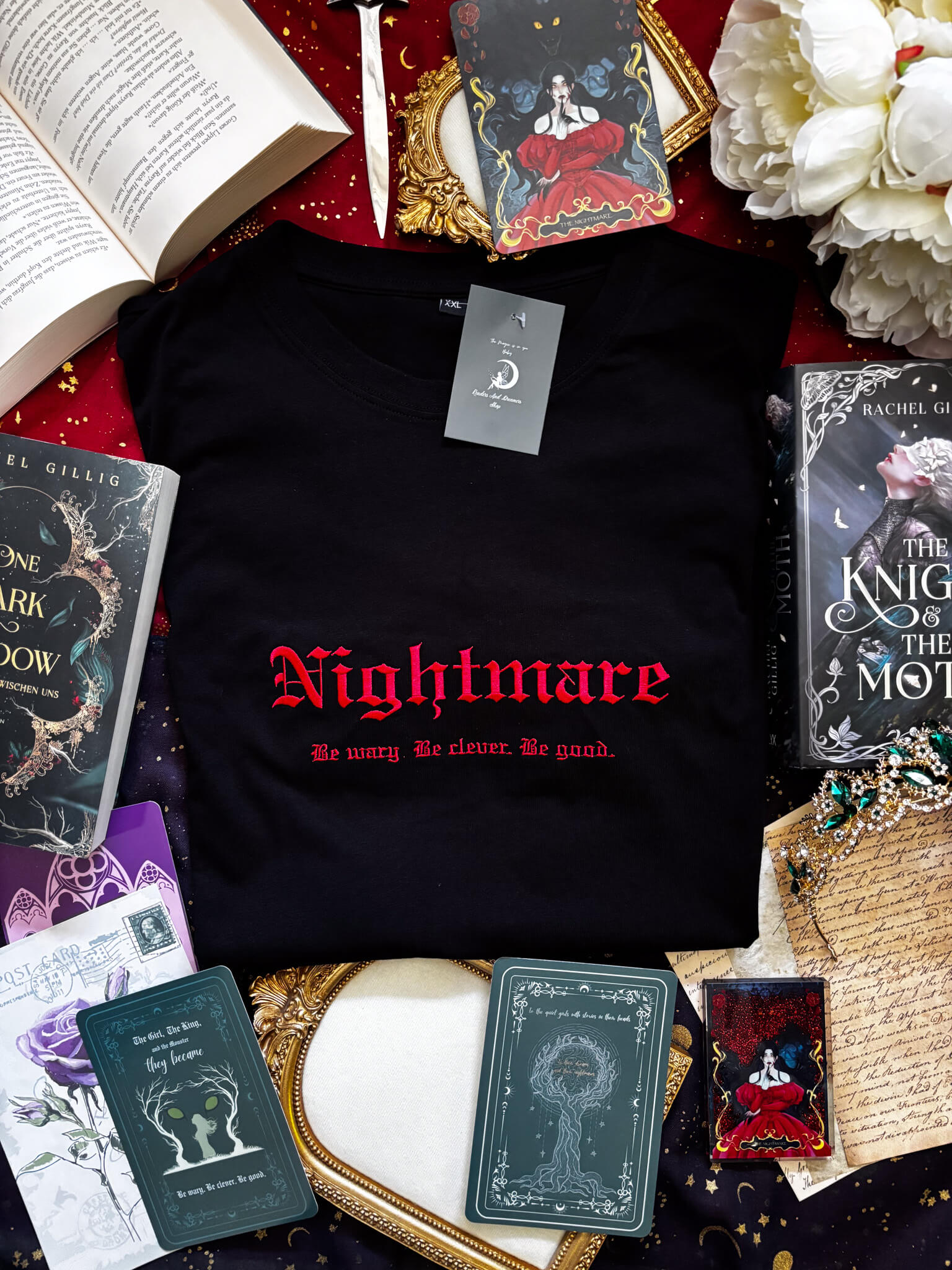 Nightmare bestickt - Readers and Dreamers Shop