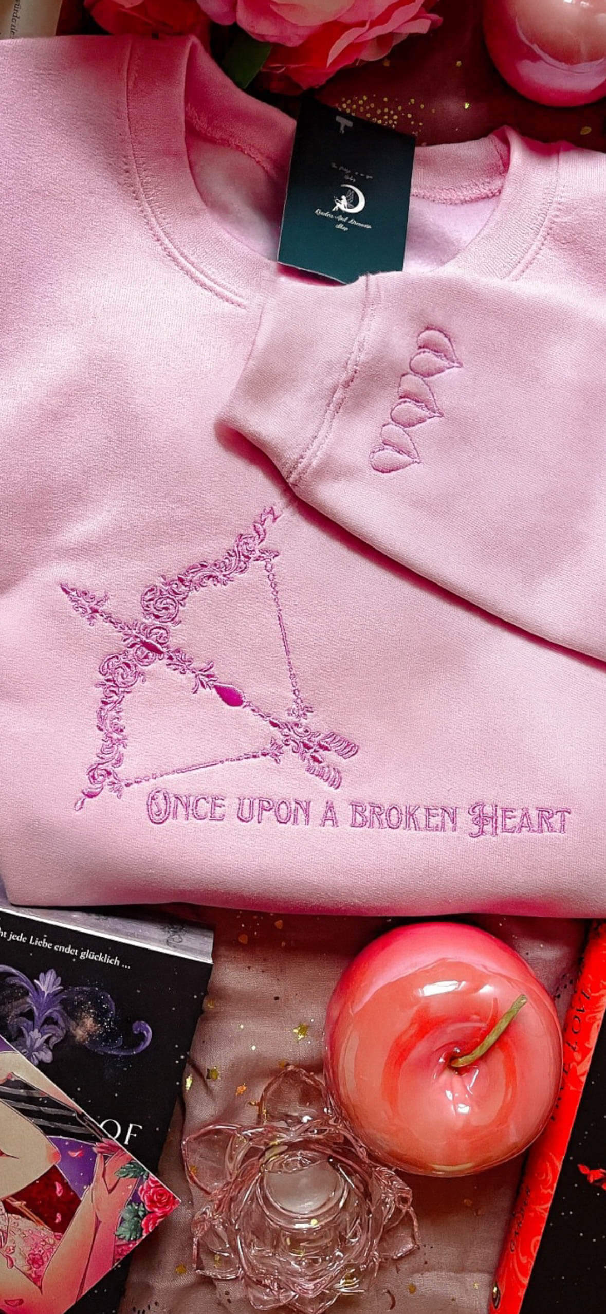 Once upon a broken Heart bestickt - Readers and Dreamers Shop
