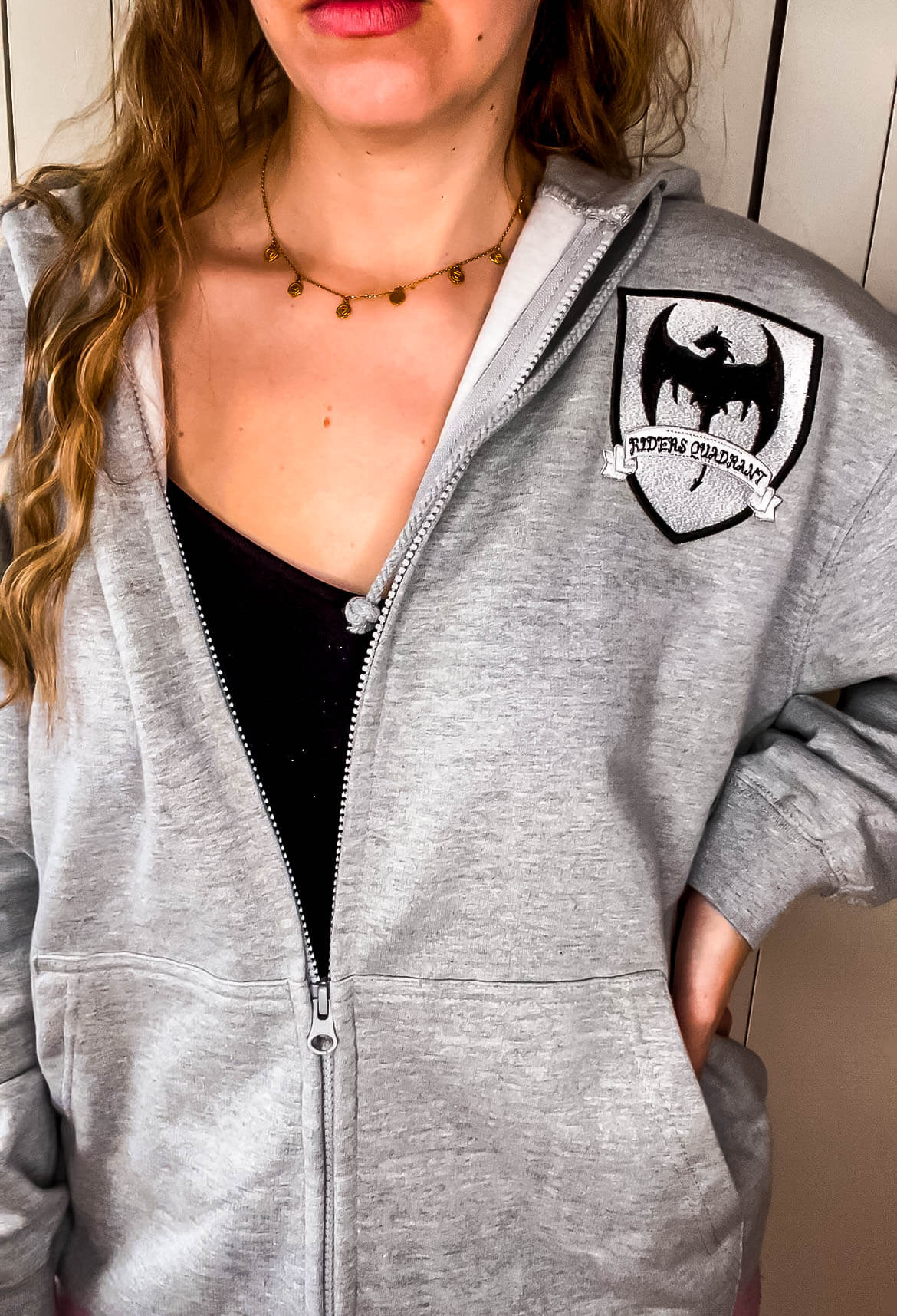 Riders Quadrant Sweatjacke bestickt - Readers and Dreamers Shop