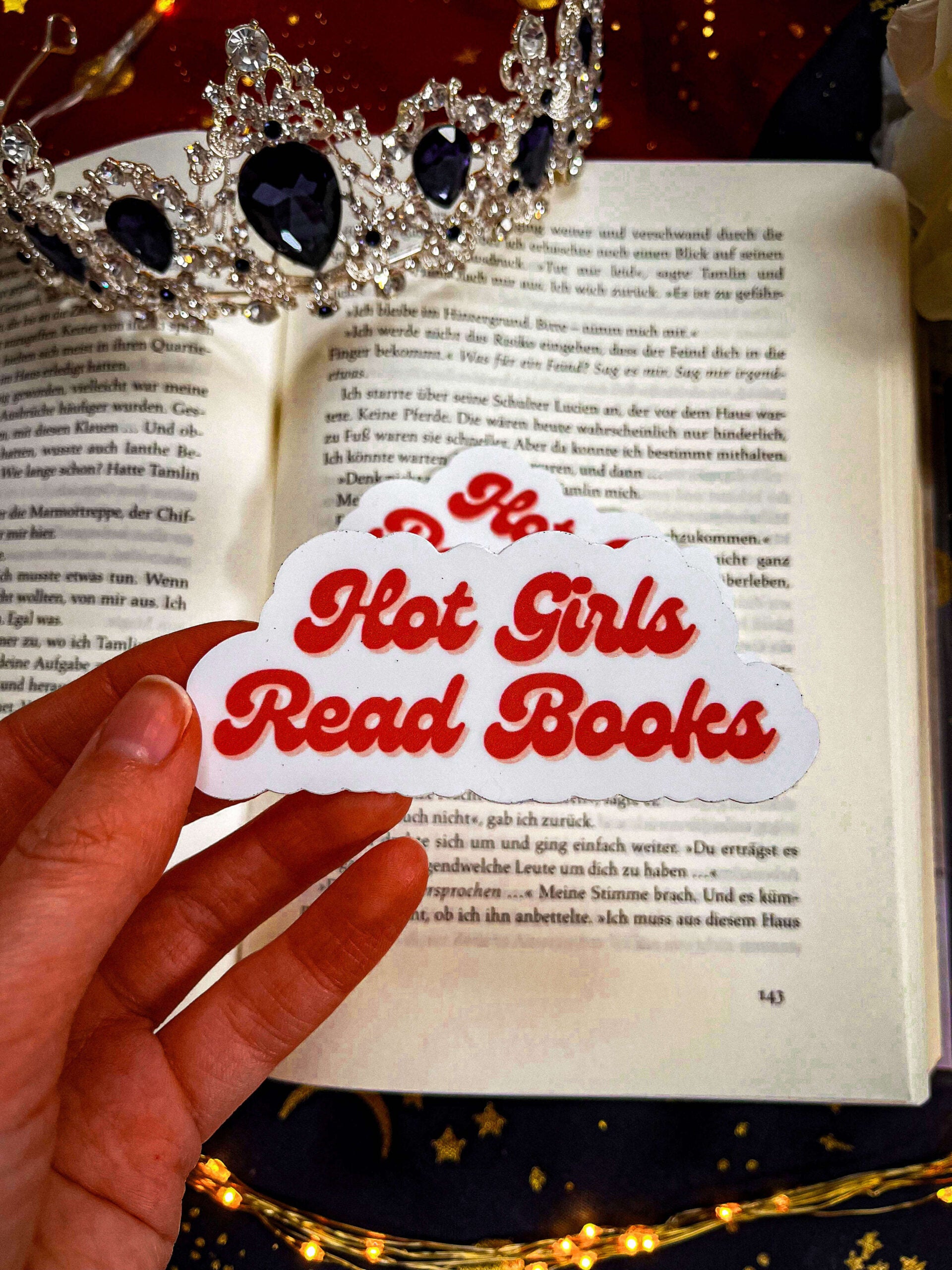 Hot Girls read Books Sticker