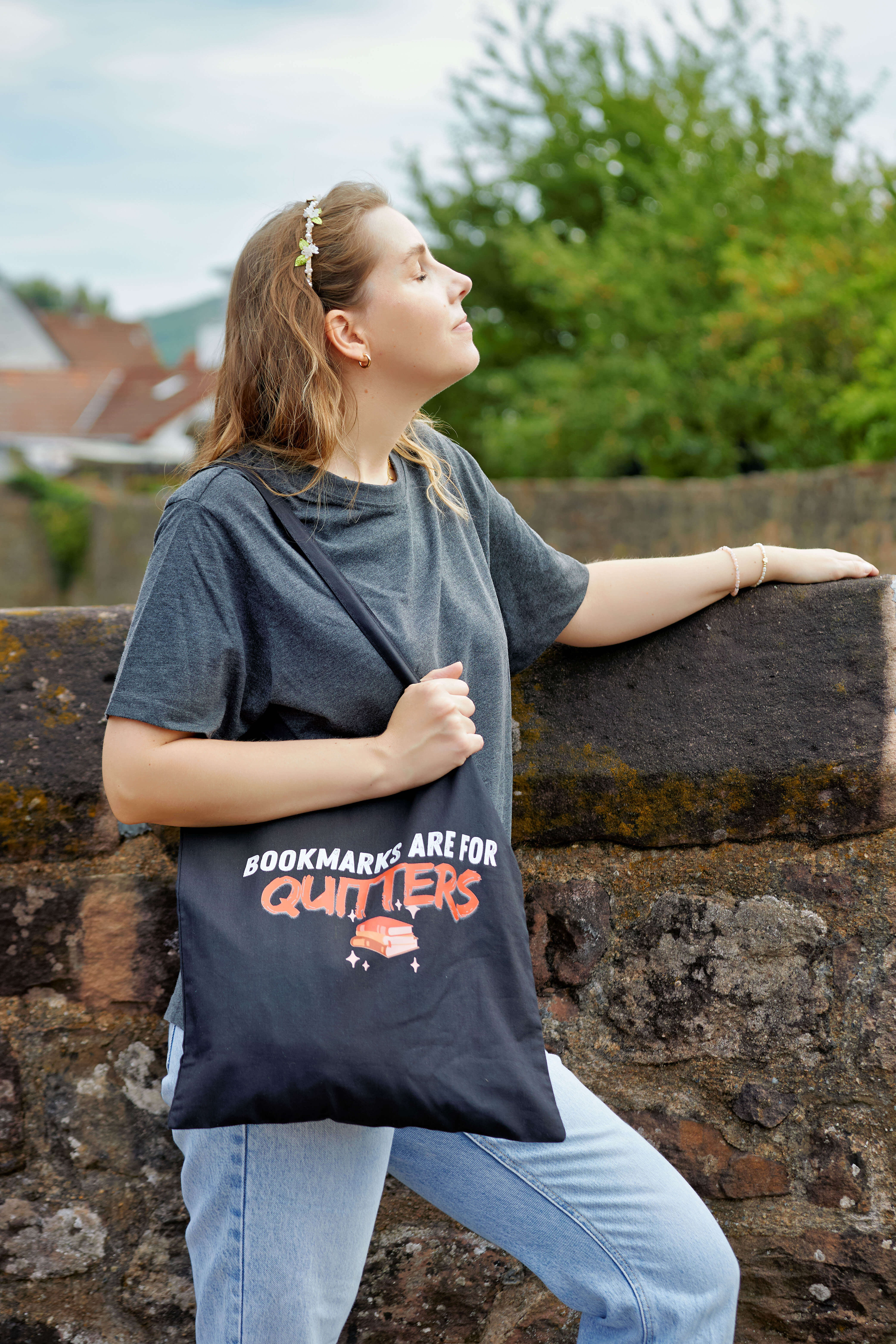 Bookmarks are for Quitters Baumwolltasche - Readers and Dreamers Shop