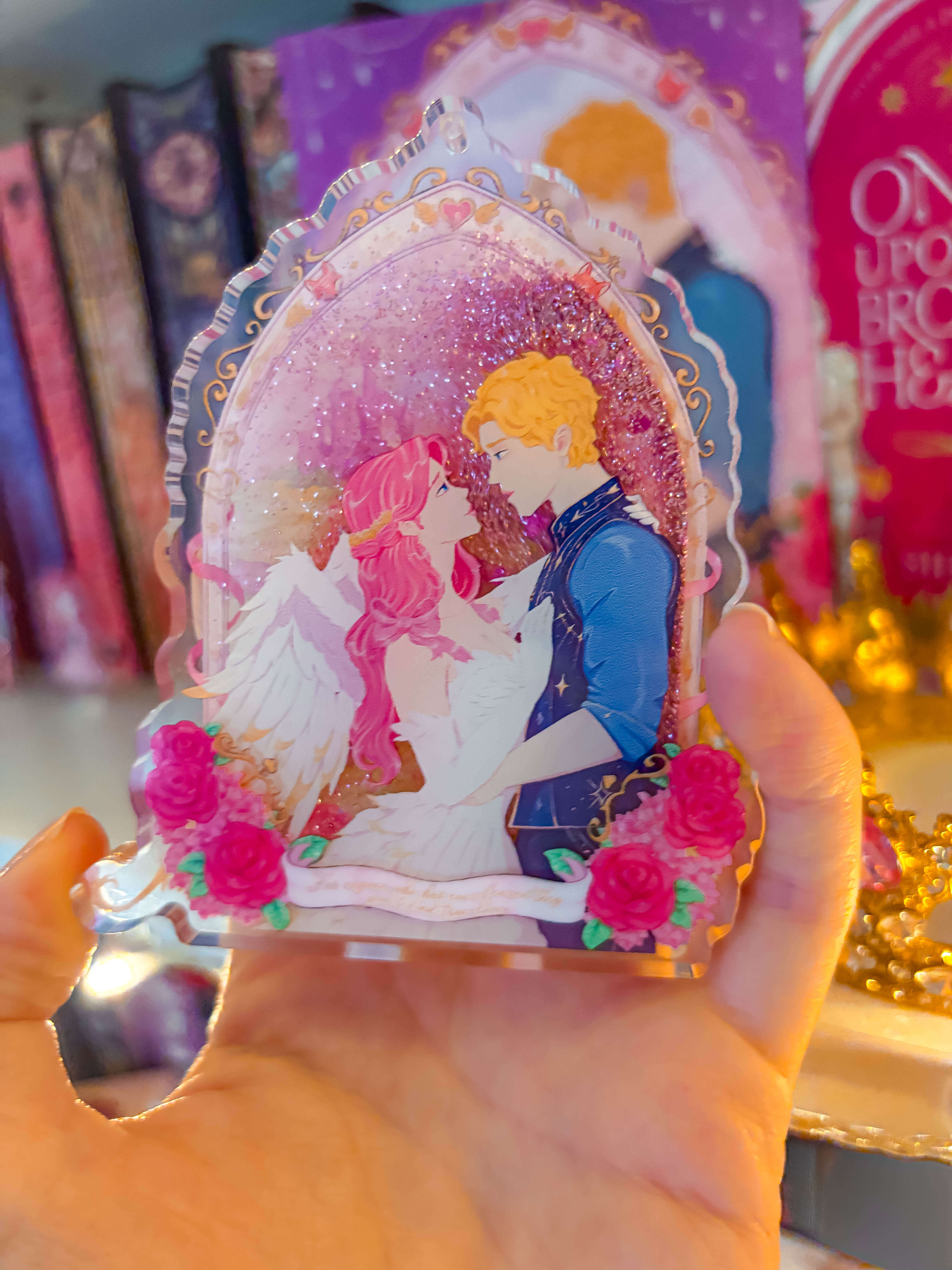 Evangeline & Jacks – Liquid Glitter Acrylic Aufsteller - Readers and Dreamers Shop