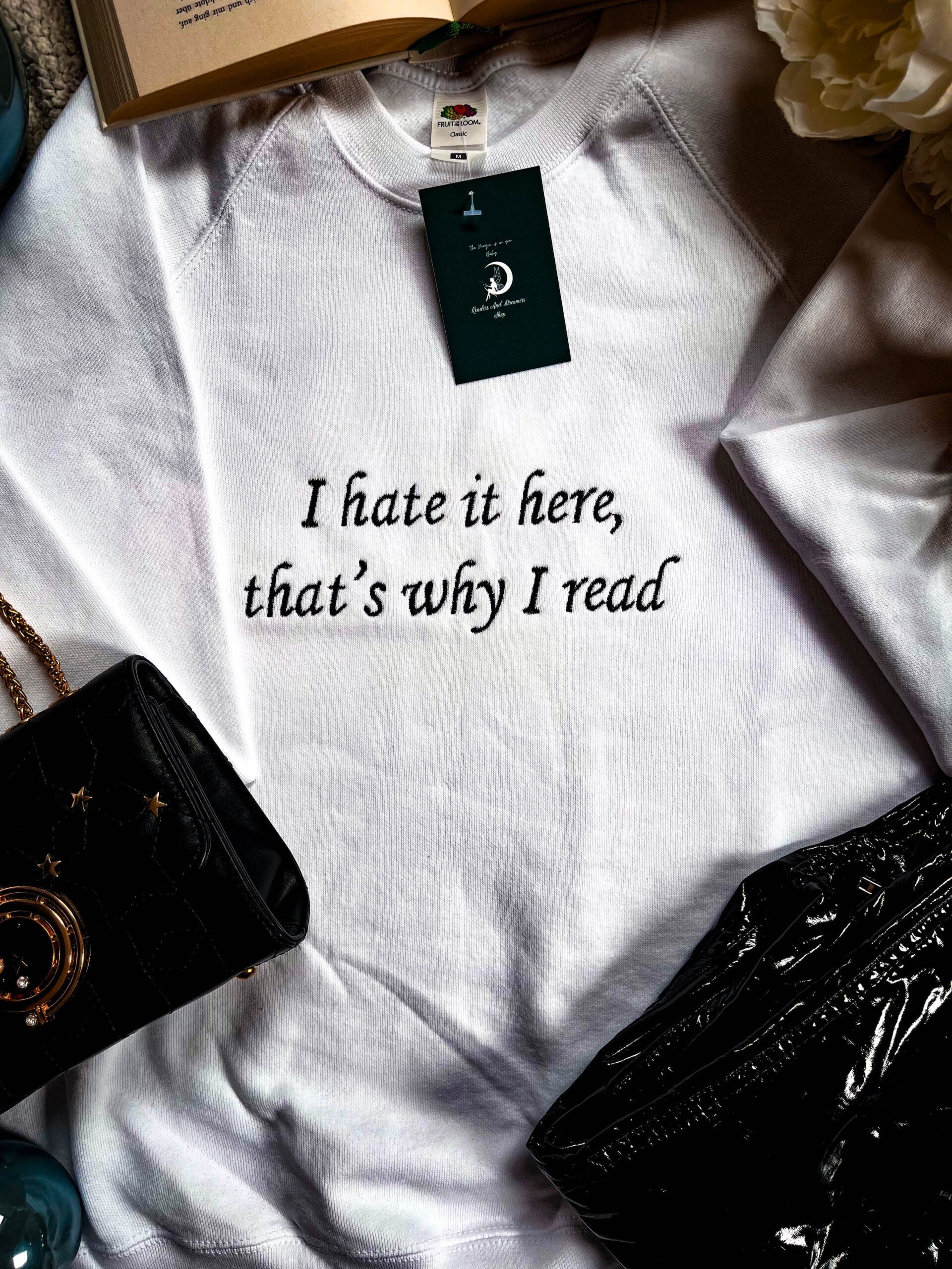 Hate it here thats why I read!