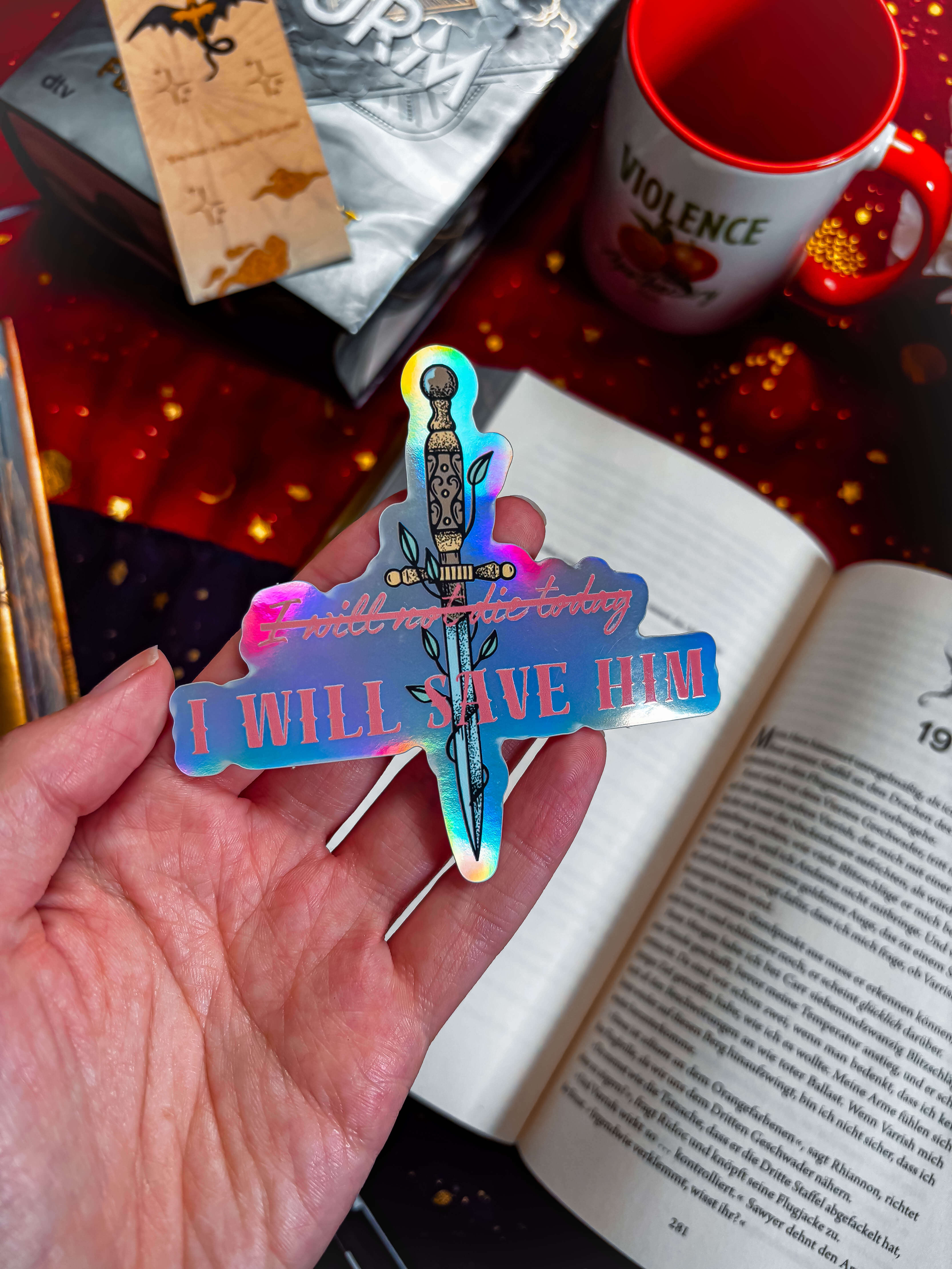I will save him Sticker - Readers and Dreamers Shop
