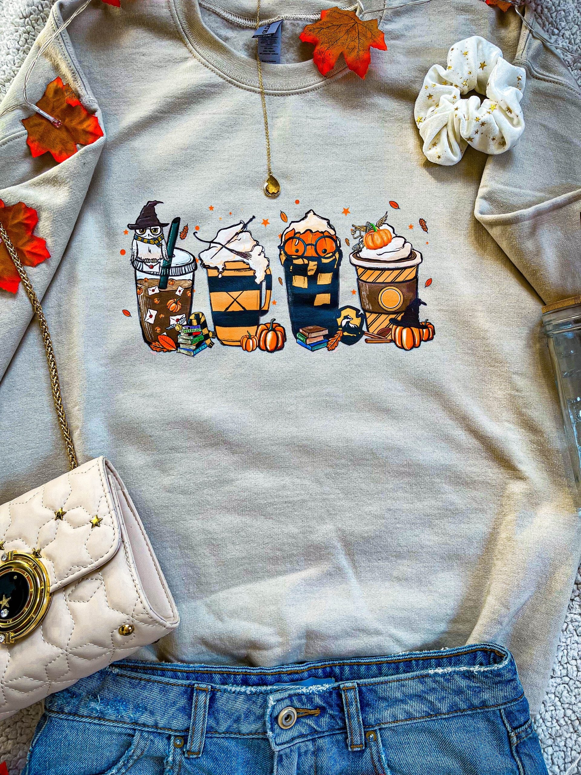 Loyal at Heart Pumpkin Spice Crewneck Sand L - Readers and Dreamers Shop