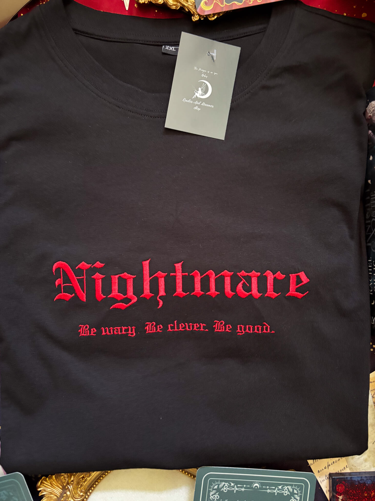 Nightmare bestickt - Readers and Dreamers Shop