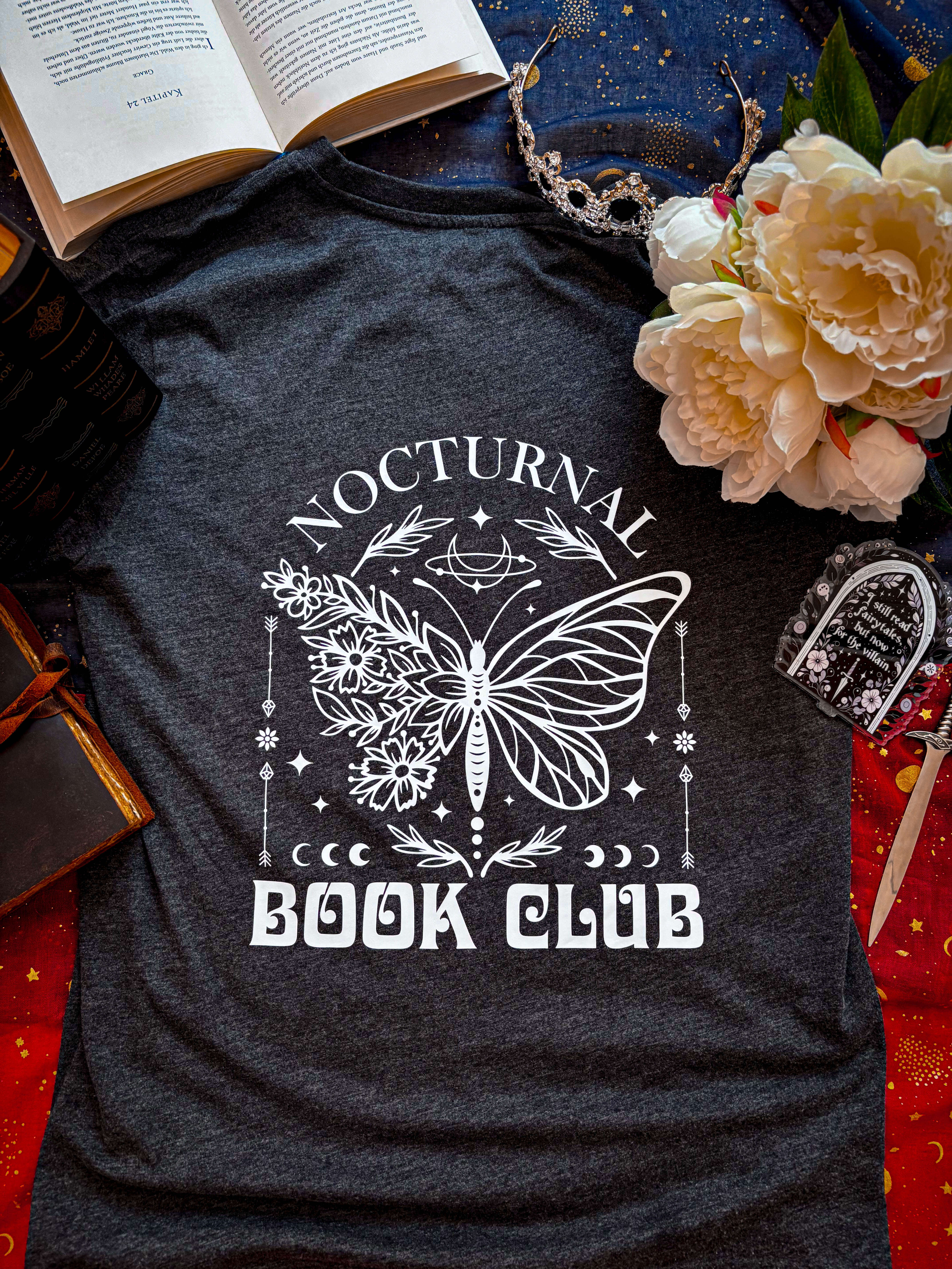 Nocturnal Bookclub Backprint - Readers and Dreamers Shop