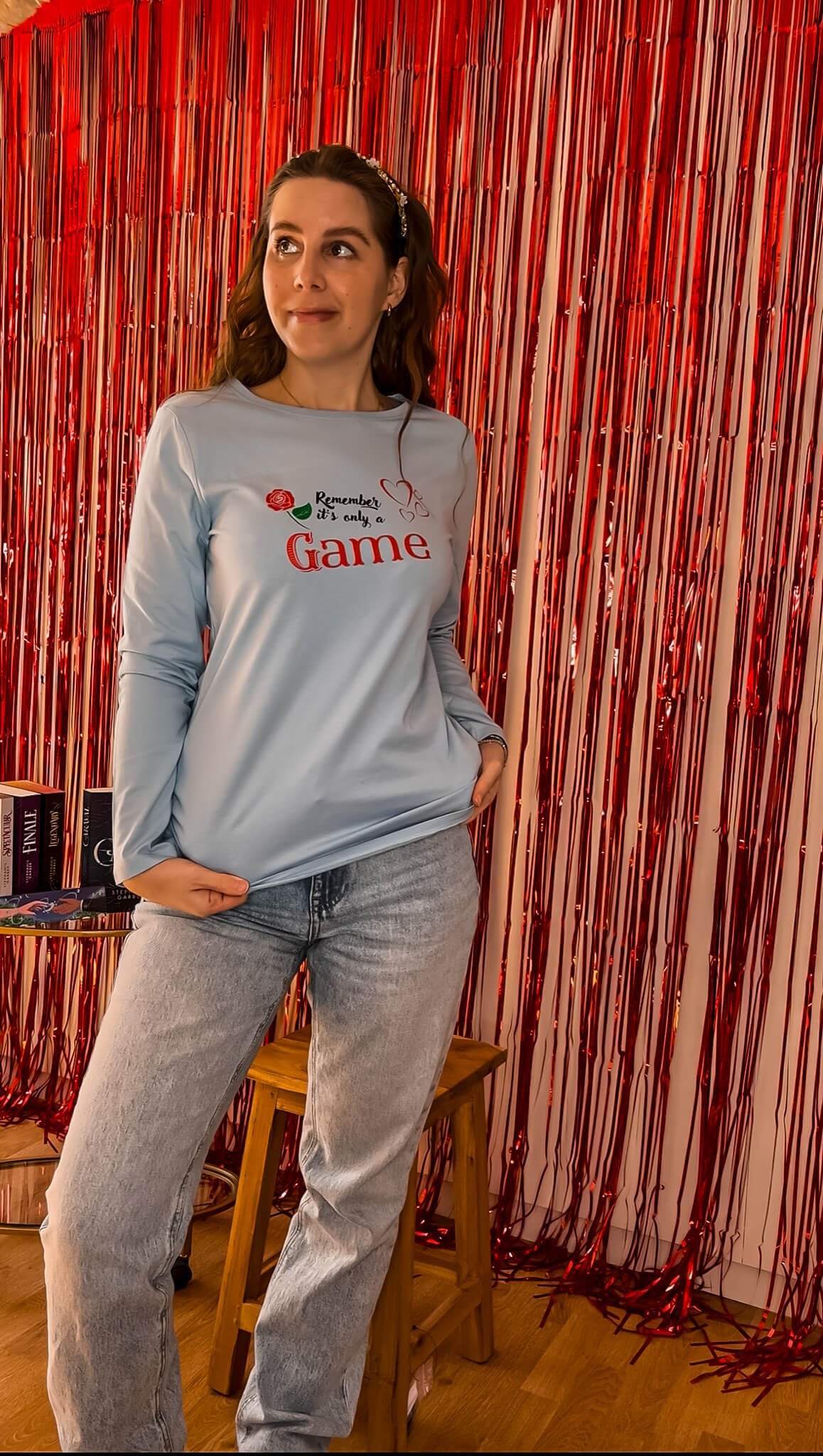 Remeber it´s only a Game Longsleeve - mit Backprint - Readers and Dreamers Shop