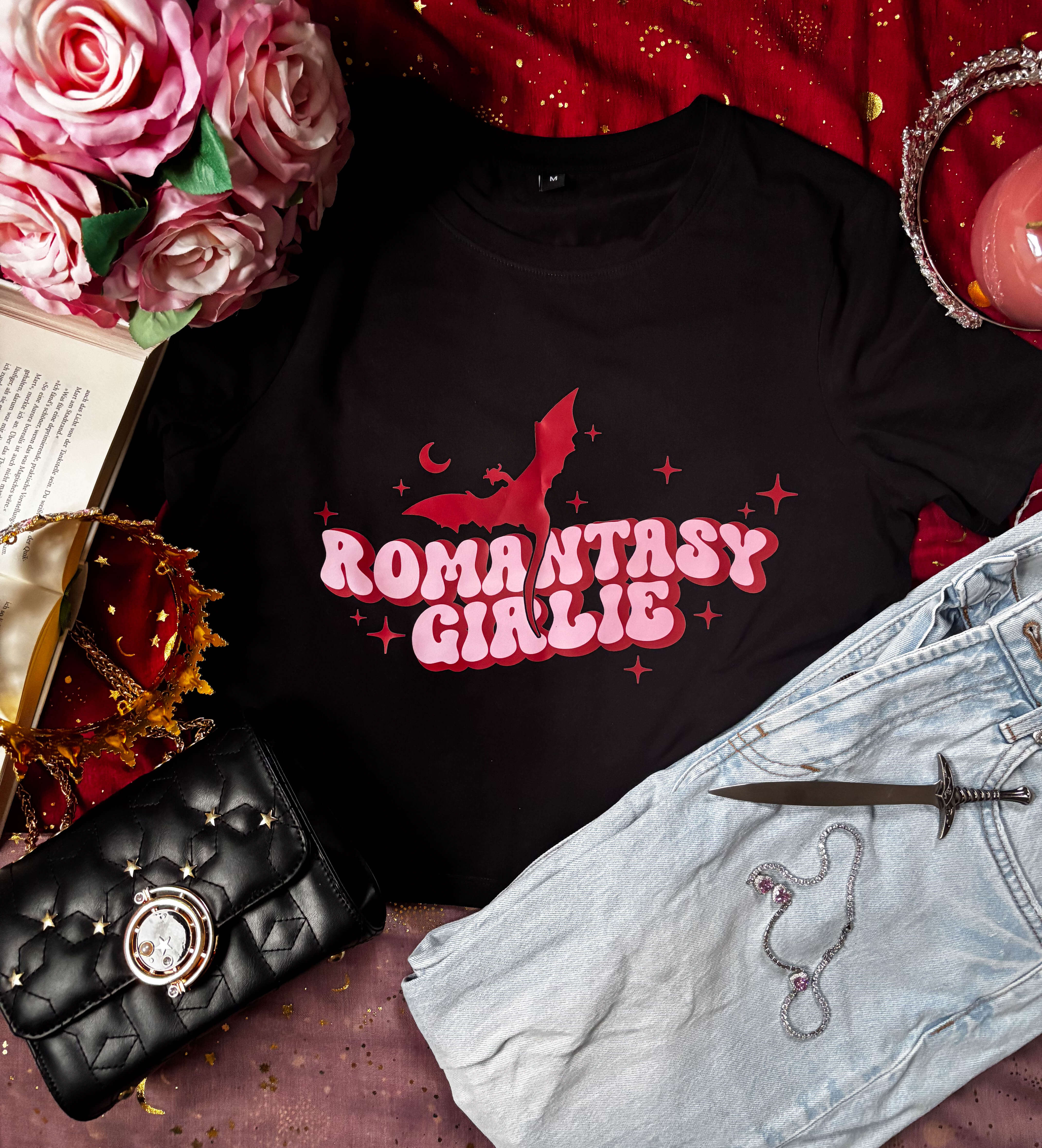 Romantasy Girlie Crop Shirt - Readers and Dreamers Shop