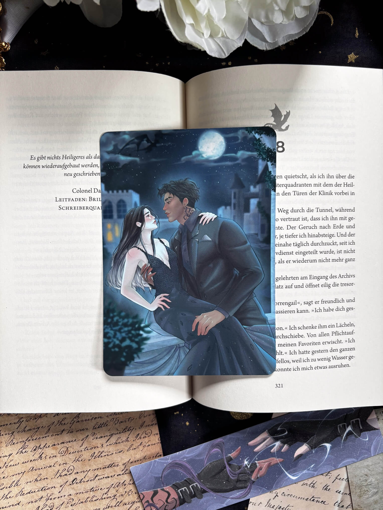Xaden und Violet - A6 Charakter Karte / E-Reader Einleger - Readers and Dreamers Shop
